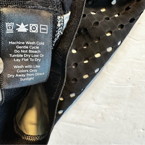 Alana Sz XS Liquid Gold Blk Cross Back Bra - Picture 6 of 9